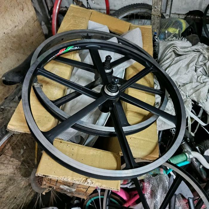 TERLARIS WHEELSET BMX 20 INCH PELK PALANG RACE OSBMX ALLOY IMPORT PARTS untuk Sepeda BMX ITALY FLAG