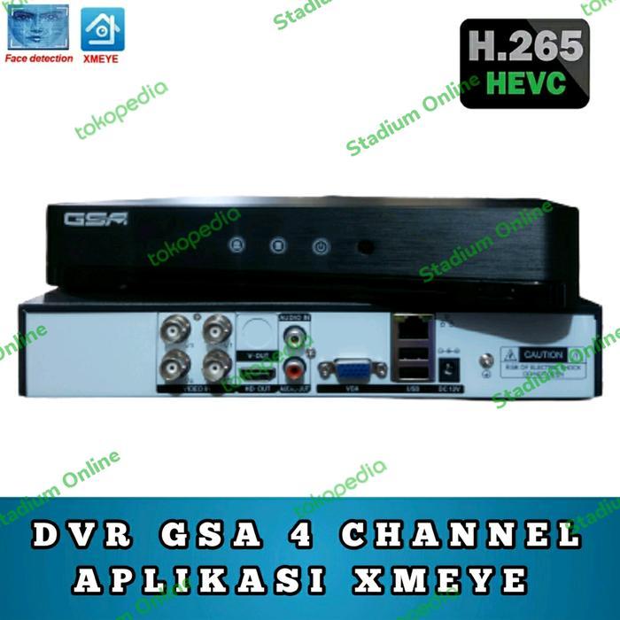 DVR XMEYE SGA 4 CH / 4 CHANNEL H-265+ FULL HD / DVR AHD XMEYE
