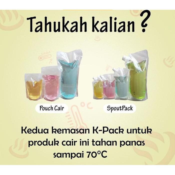 KPACK SPOUTPACK BUBBLE 150 250 500 1000 1L spout pack kantong botol ml