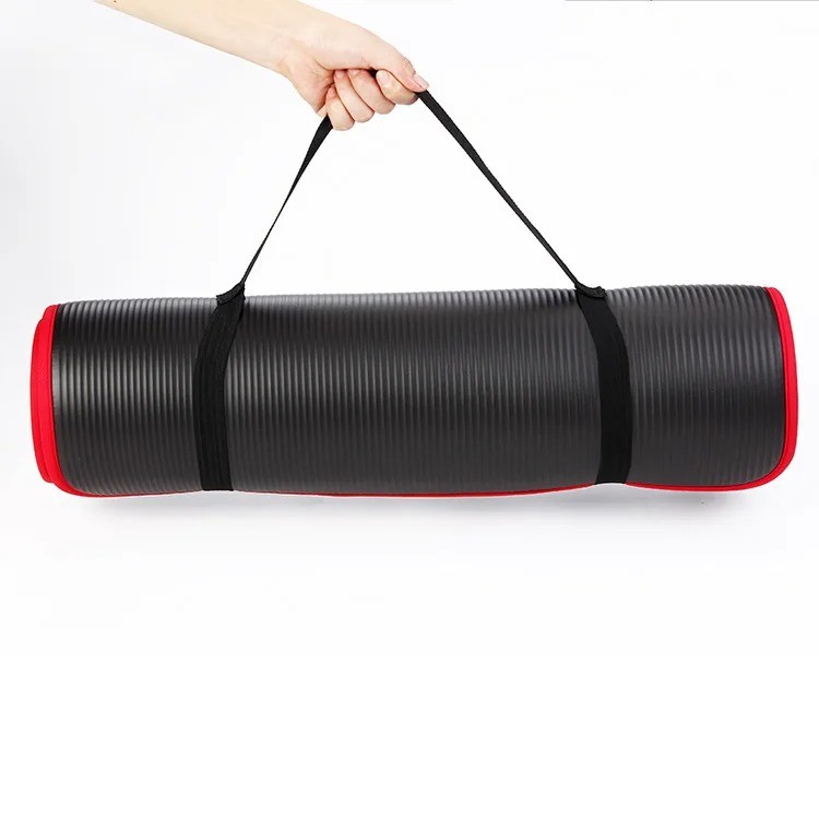 10MM Extra Thick NonSlip Yoga Mat NRB Exercise Mat with Bandages Tasteless Pilates Gym Workout