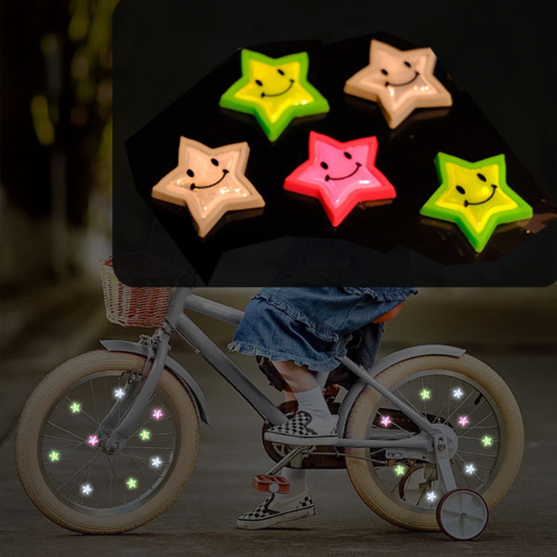 Spoke Reflective Clip Sticker Decoration Wheel Warning Light Reflective Beads Wheel Spoke Reflector