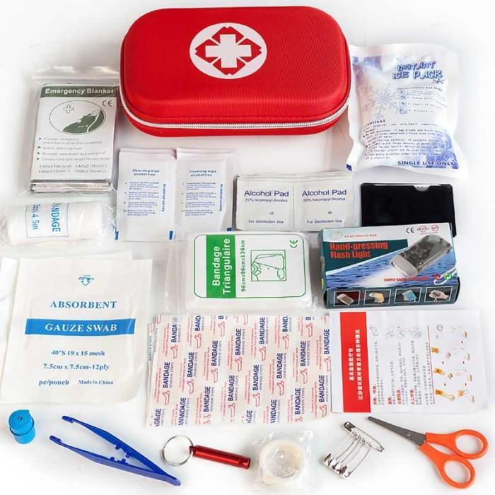 new First Aid Emergency Kit-Tas Obat Kotak P3K Darurat Isi Lengkap 18 in 1
