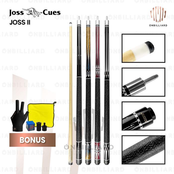 JOSS II Cue Stick Billiard Stick Play Grip Linen 12.5mm JOSS 2 Stik Biliar Billiar Biliard Bilyar