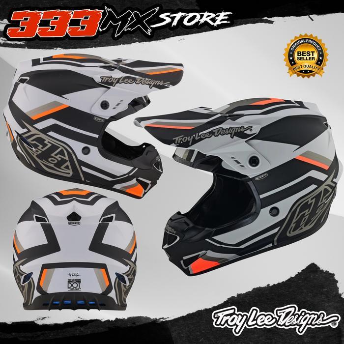 HELM TLD GP APEX TLD TRAIL HELM FULL FACE CROSS TLD GP APEX ORIGINAL - GREY ORANGE, S