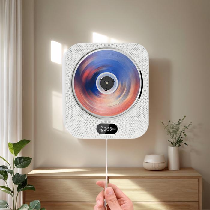 Cd Player Portable Bluetooth Usb Input Cd Audio Player Multi-Fungsi Desktop / Wall Mounted Pemuter