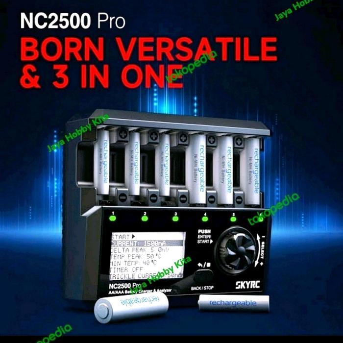 PROMO Charger Batre Baterai Skyrc NC2500 Pro / NC2500Pro + Kabel & Bonus BE5T QUALITY