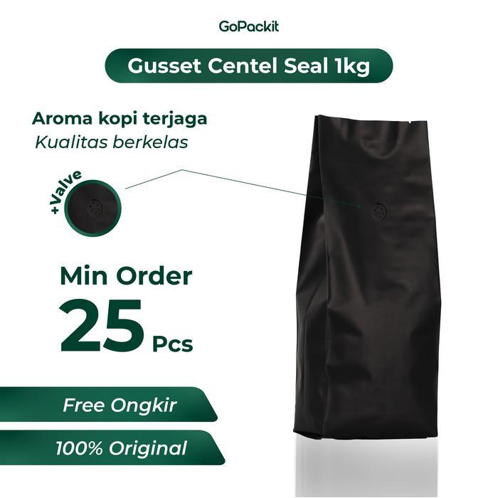 Kemasan Kopi 1Kg, Plastik Kopi 1000Gr, Kemasan Biji Kopi, Plastik Packaging Kopi, Side Gusset,