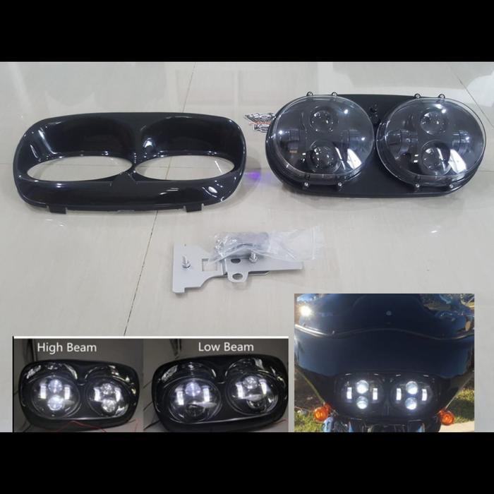 Daymaker harley road glide set headlamp harley road glide