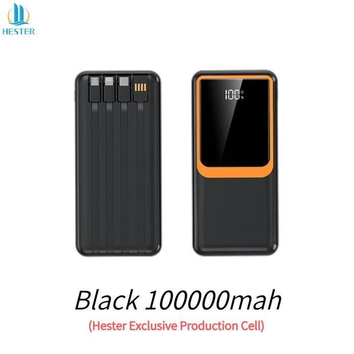 HESTER powerbank 100000mah power bank original asli power bank large capacity power bank awet tahan