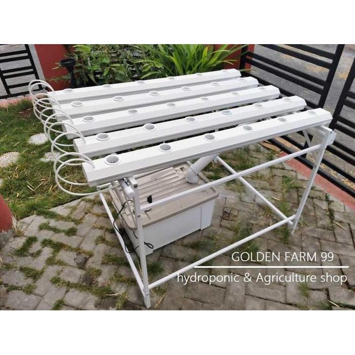 Golden Farm 99 Paket Hidroponik Nft Kit Gully Trapesium 5 Set Gully 30 Netpot Harga Terjangkau Untuk