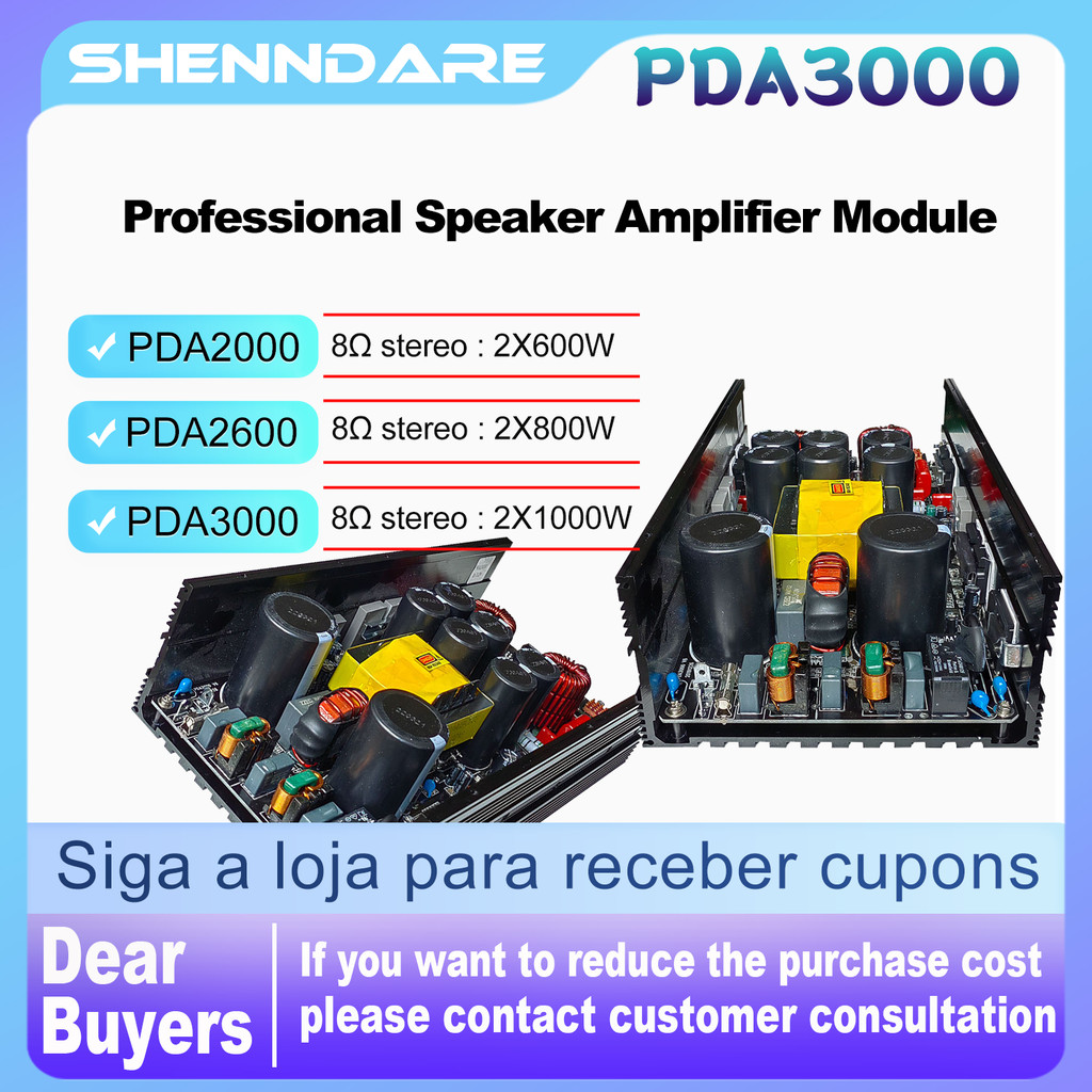 ShennDare PDA3000 2X1000W Power Amplifier Module o DJ Subwoofer Board Professional Speaker
