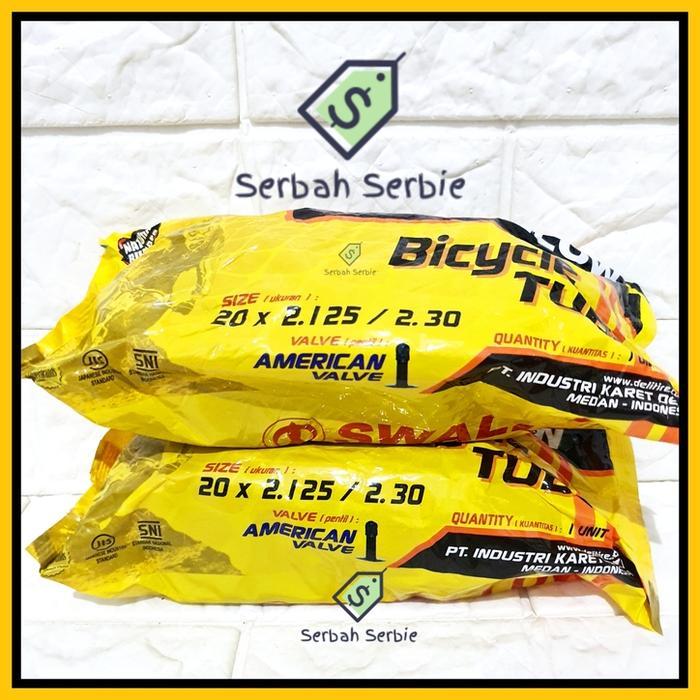 new BAN DALAM SEPEDA 20X2.125 2.30 20X2.30 20 X 2.125 48MM SWALLOW BMX
