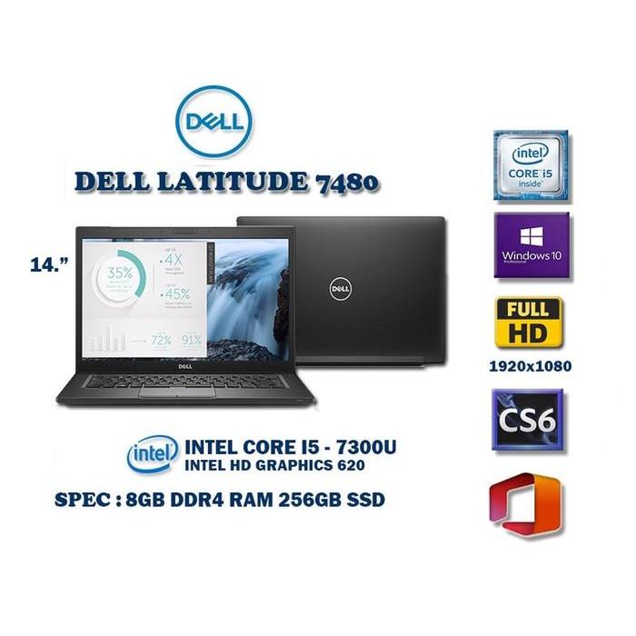 TOUCHSCREEN  Laptop Dell Latitude 7480 Core i5 7th RAM 8GB /1TB SSD - 8GB/256 SSD