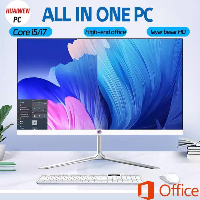 HUAIWEN Komputer PC all in one pc Intel Core i5 i7 i3 RAM 16GB SSD 1TB M.2 - i3-3240/8+128, 19inch