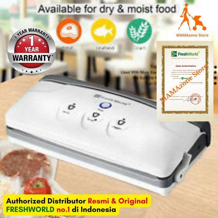 Breadshiiip- Freshworld Vacuum Sealer Tvs2150A / Tvs 2150A / Tvs-2150A, Moist/Dry Food, Memiliki