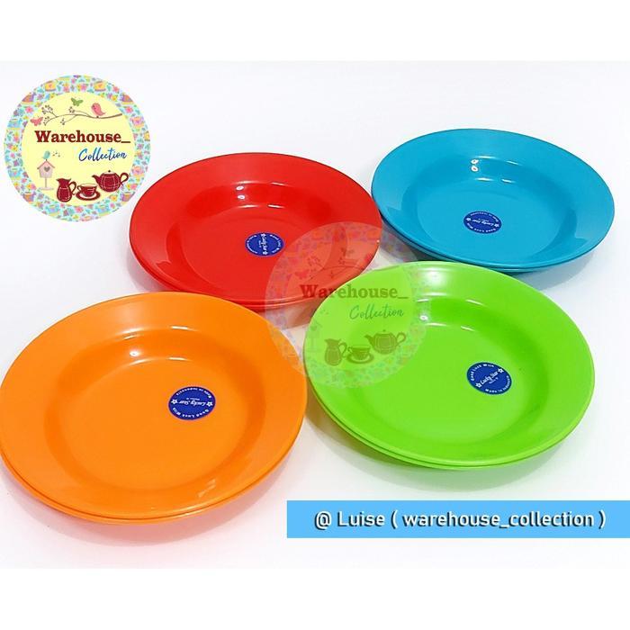 PREMIUM ( PER LUSIN) PIRING LEPEK 5" inch DELUXE LUCKY STAR// PIRING SNACK PLASTIK WARNA WARNI- 925