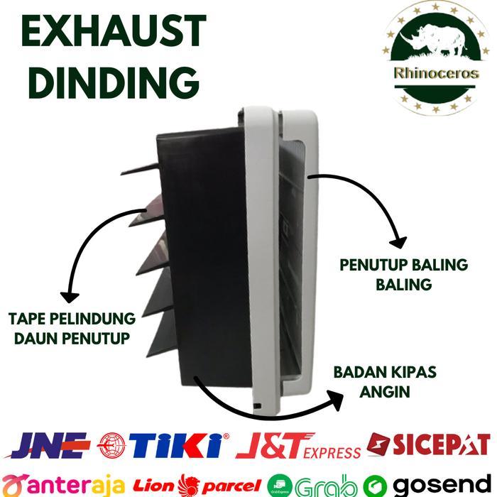 TERLARIS Exhaust Fan Dinding Blower Angin 10 Inch dan 12 Inch Hexos Penyedot Udara Hexos Dinding