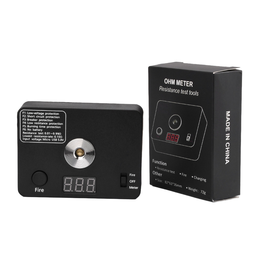 521 Tab Mini V3 Digital Coil Resistance Tester Ohm Meter MicroUSB Interface with Screen Display