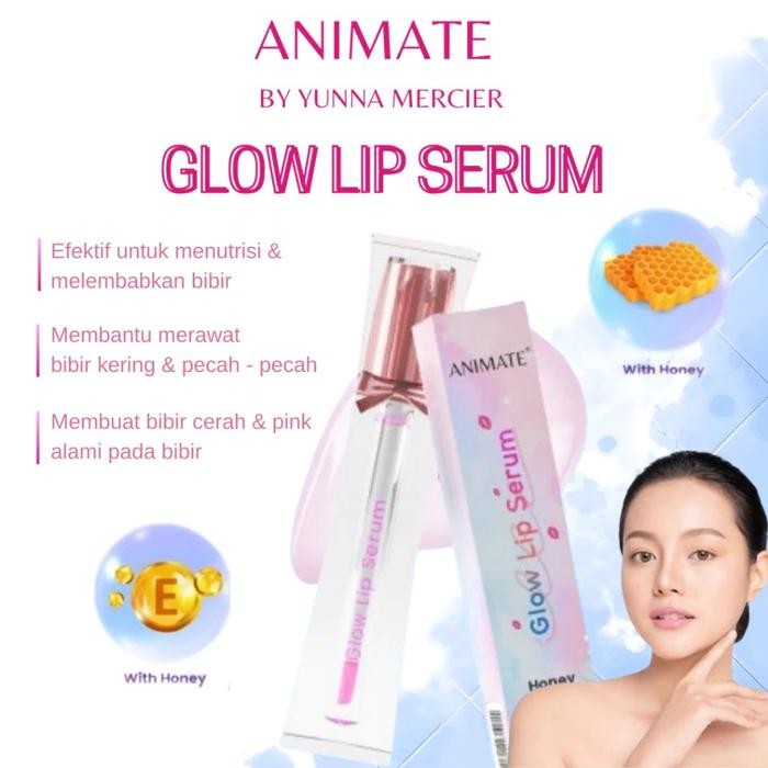 KJ Animate Glow Lip Serum 4ml - Melembabkan Bibir - Menutrisi - Merawat - Skincare Viral Ori