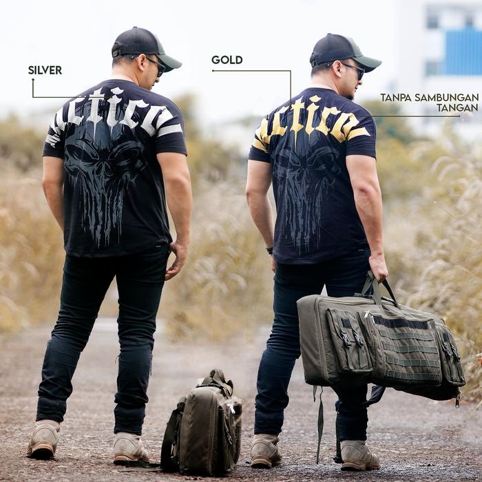 kwf6 Kaos Tactical Hitam Tactical Shirt Kaos Tactical Pria