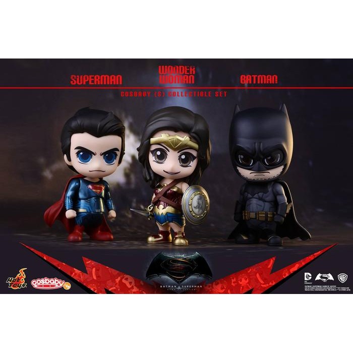 Hot Toys Cosbaby Batman V Superman - Superman & Batman & Wonder Woman