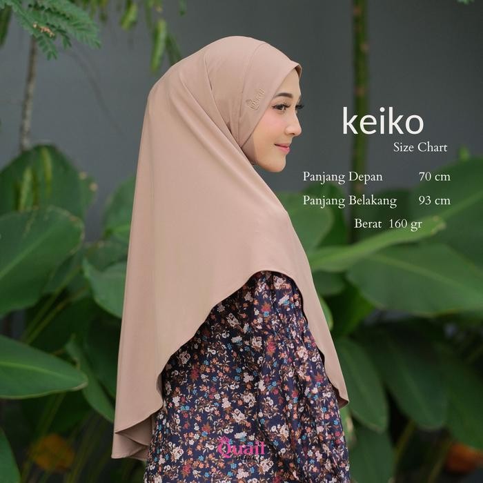 Sedia Quail Hijab - Hijab Dagu Orinal Daily Bergo Instan Malaysia Size M Kerudung Inara Rusli Hijab