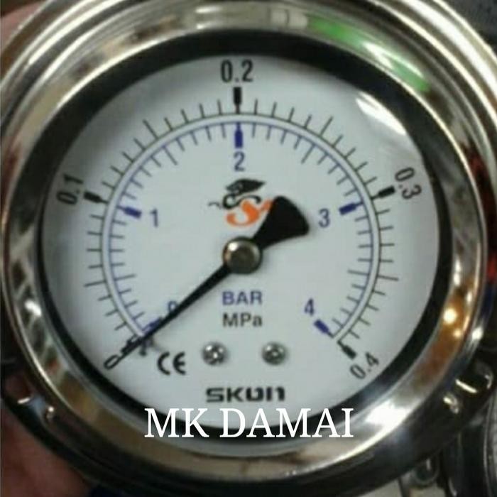 Pressure gauge Skon payung 0.4Mpa 2 1/2"inch / Manometer 0 - 4bar