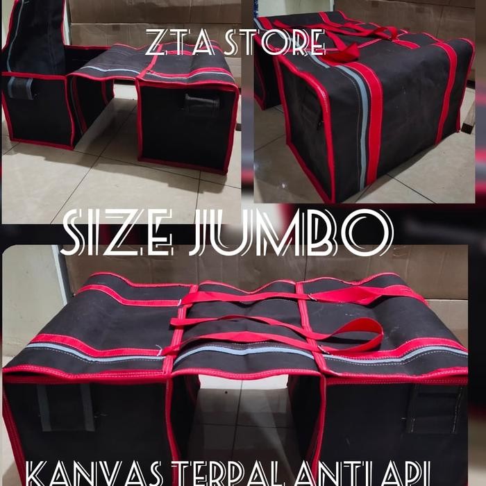 Tas Kurir Jumbo Kanvas Truk _Tas Motor Jumbo_Keranjang Motor Jumbo