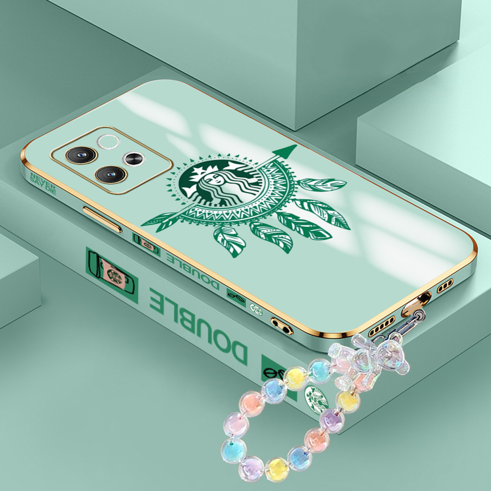 [Pengiriman Jakarta] Infinix ITEL P65 S23 RS4 A50 A70 A80 Casing Ponsel POla Desain Starbucks  Lunak