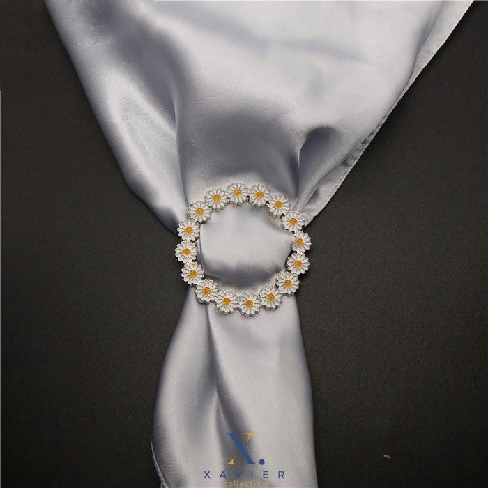 Ring Hijab Bunga Matahari / Bros Ring Hijab / Aksesoris Jilbab