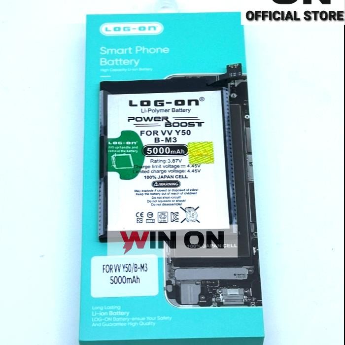 WIN ON - BATERAI VIVO Y30 - Y30i - Y50 - BM3 DOUBLE POWER LOG ON