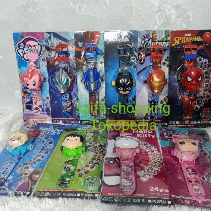 Jam Tangan Anak Digital Proyektor Ultraman laser