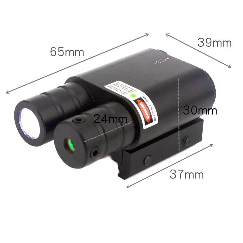 Terbaru Red Green Blue Dot Laser Sight Combo Torch Flashlight Red Laser Sight For 20mm Rail With Bat