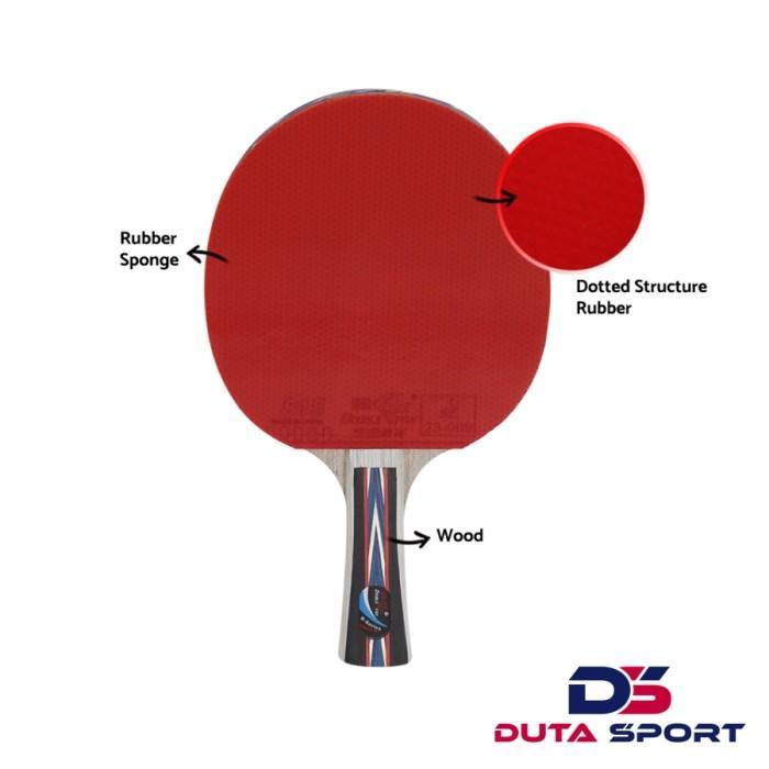 STOK TERBATAS  BAT DOUBLE FISH 6D C COVER BET TENIS MEJA PINGPONG TERJANGKAU