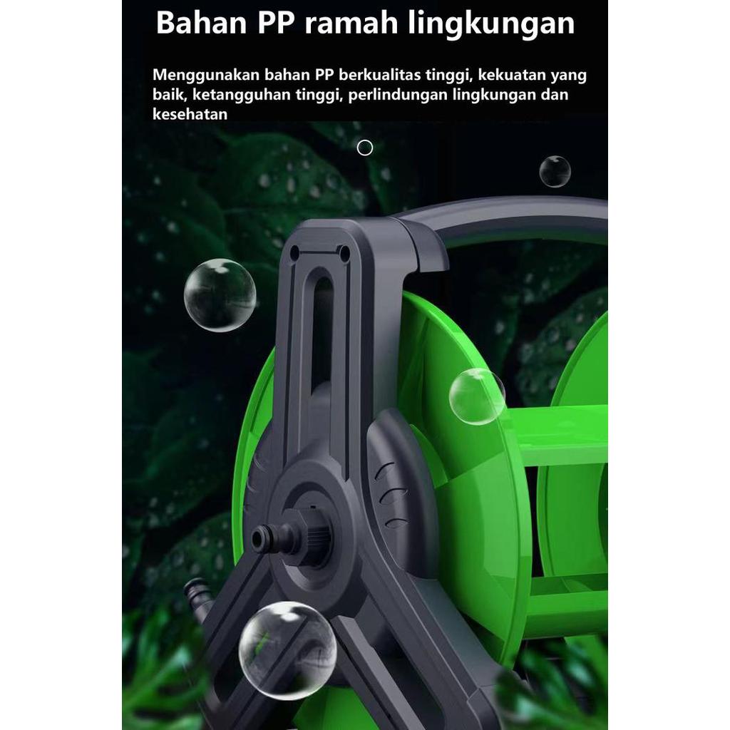 30m Selang Gulungan Set Selang Gulungan Selang Air Tahan Lumut