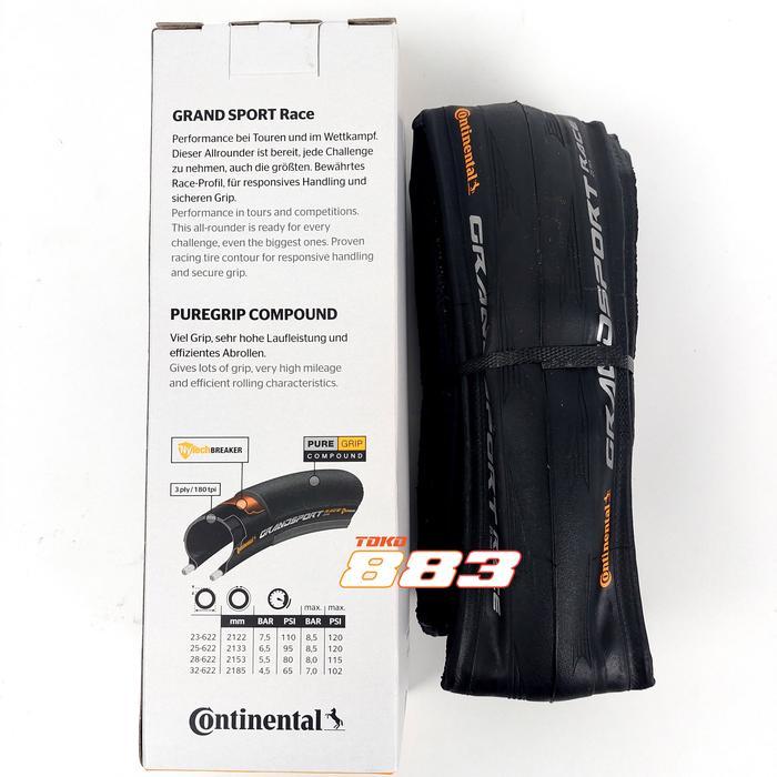 Ban Sepeda Continental Grand Sport Race Clincher 700X25 700X25C 25Mm