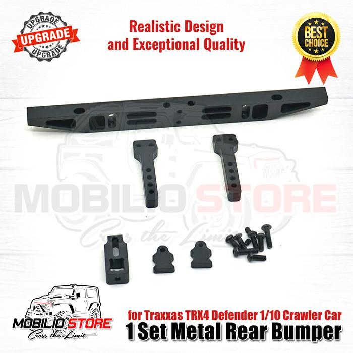 Upgrade Part 1 Set Metal Rear Bumper For Traxxas Trx4 Defender Crawler
