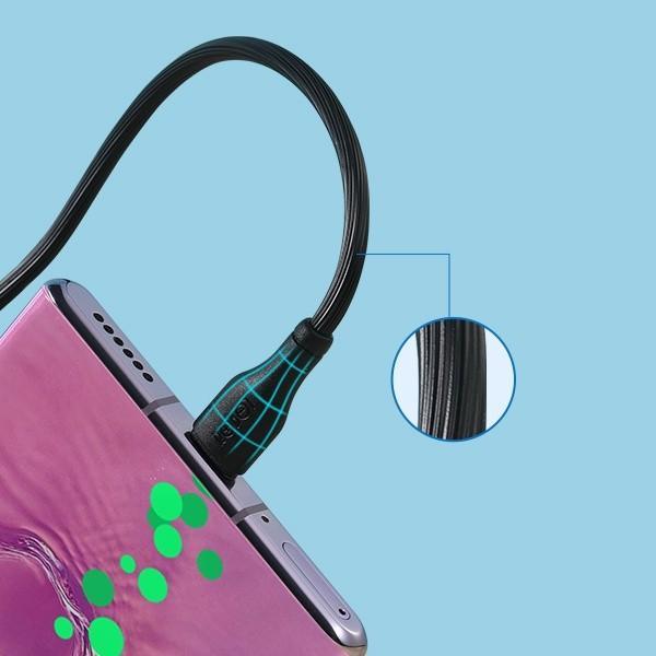 ROBOT Kabel Data Type C RT-TC100 Kabel Charger Casan HP Quick Charging ORI