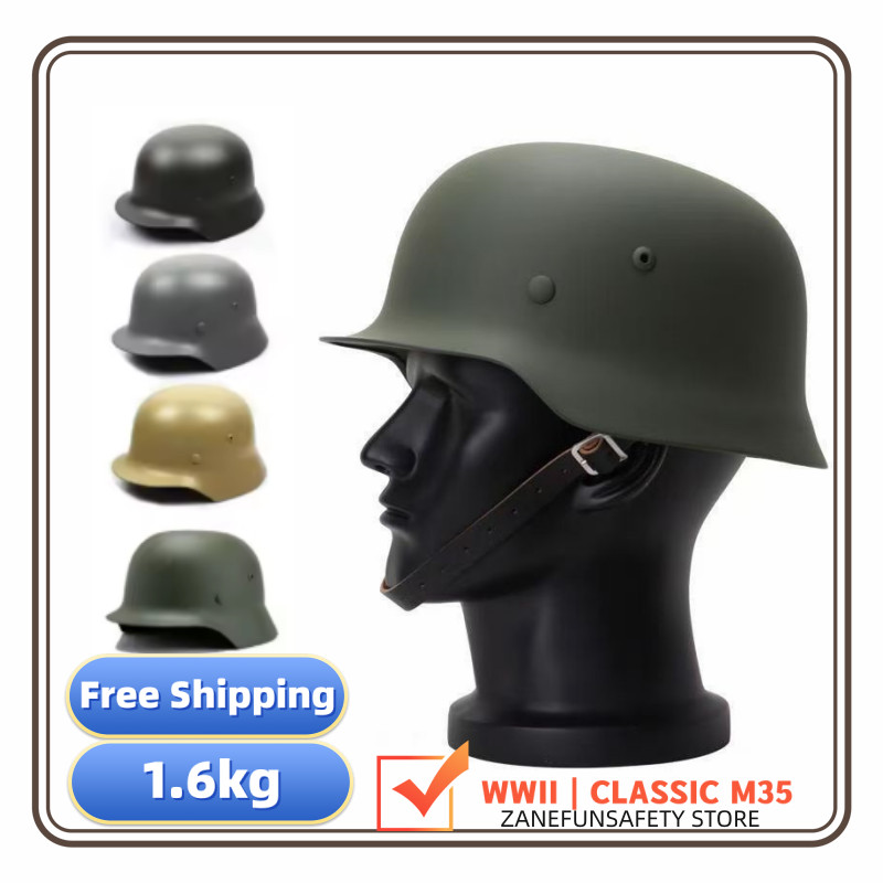 Ww2 German M35 Steel Helmet Motor Safety Helmet World War 2 Repro Helmet For Collection