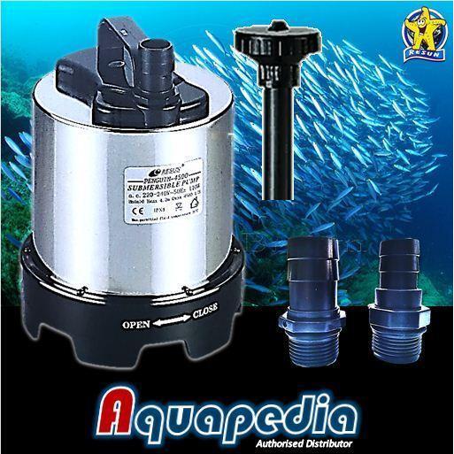 Resun Penguin-4500 Pompa Air Stainless Steel Aquarium Kolam Penguin4500