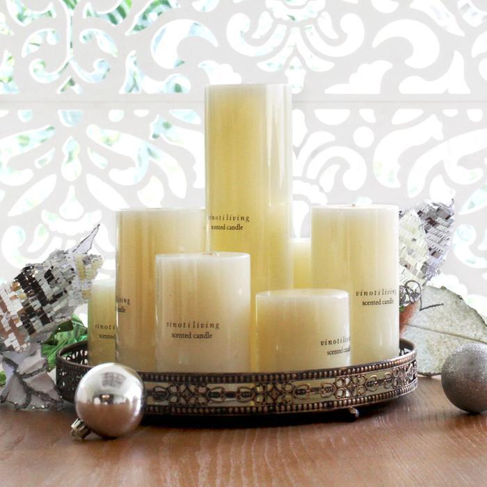 VINOTI LIVING Pipe Candle - Natural