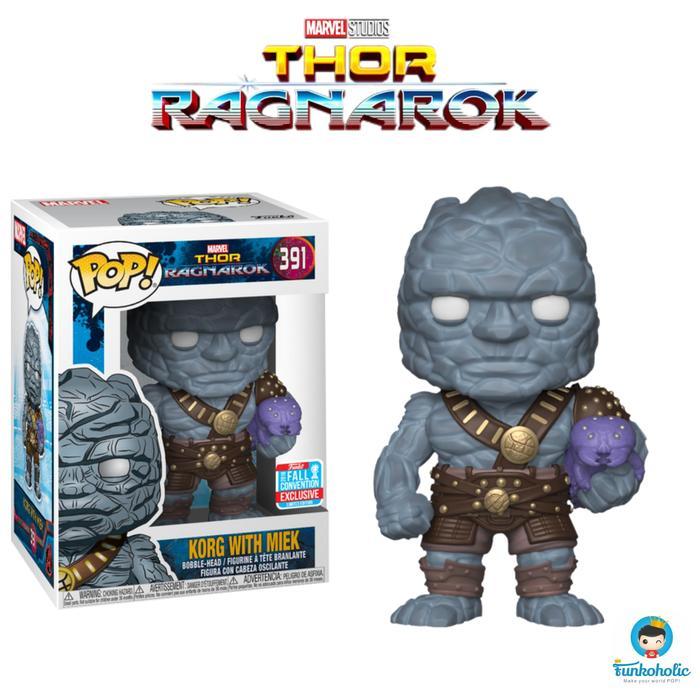 Funko Pop Marvel Thor Ragnarok - Korg With Miek (Nycc Exclusive) #391