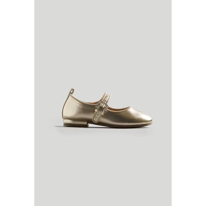 Ready Mothercare Gold Ballerina Shoes - Sepatu Anak Perempuan (Kuning)