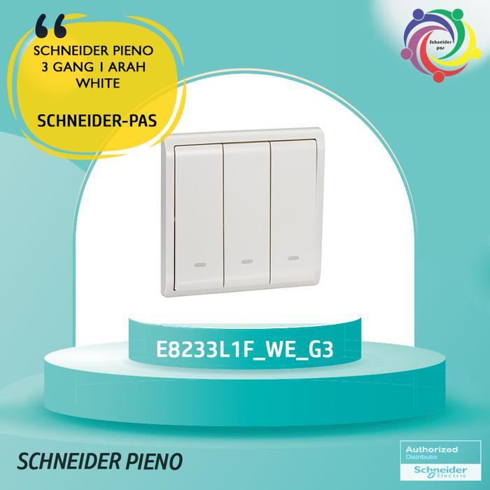 Sale Schneider Pieno 3 Gang 1 Arah White