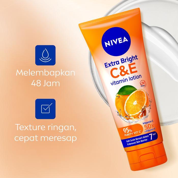 i0cc- Nivea Body Lotion Extra Bright C&E Vitamin Lotion Uv Filter 180Ml - Hand Body Serum