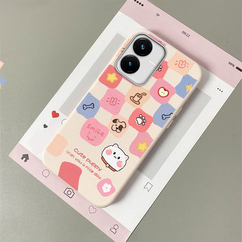 Casing Hp Untuk VIVO Y22 Y22S Case Kesing Kondom Cute Kisi Softcase 0141 PW
