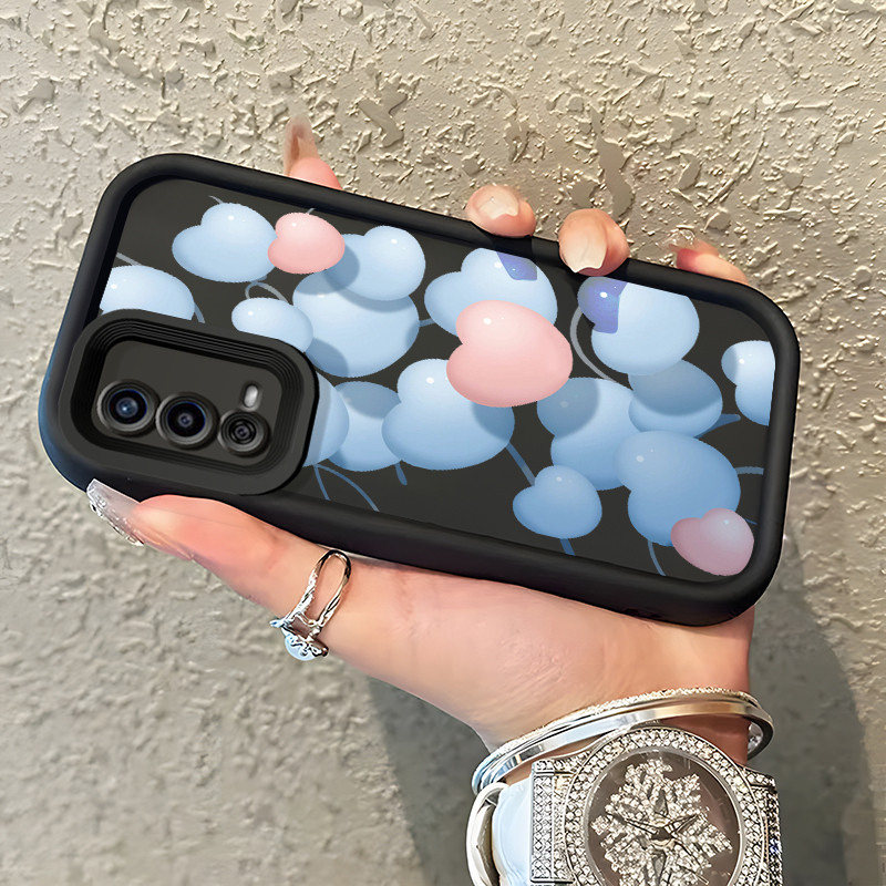 Casing Hp OPPO A55 Case Casing Cinta Biru pola HP Kasing Silikon Softcase mata langit tangga