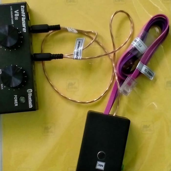 Spliter soundcard V8 ke Rig Yaesu 2900.