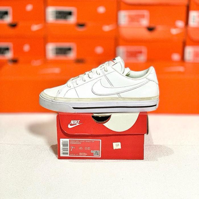 Murah SNEAKERS WANITA NIKE COURT LEGACY NN WHITE ORIGINAL STORE (DH3161101) Shoes Casual putih