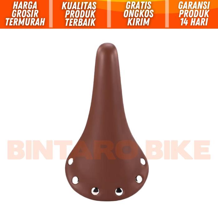 Sadel Sepeda Klasik Pin Rivet Aksesoris Paku Vintage Retro Saddle Classic Style England Model Kulit